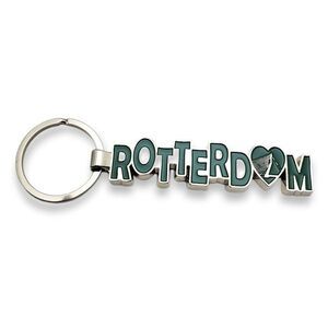 Rotterdam Keychain Key Ring Chain Travel Tourist Souvenir Netherlands Gift Metal